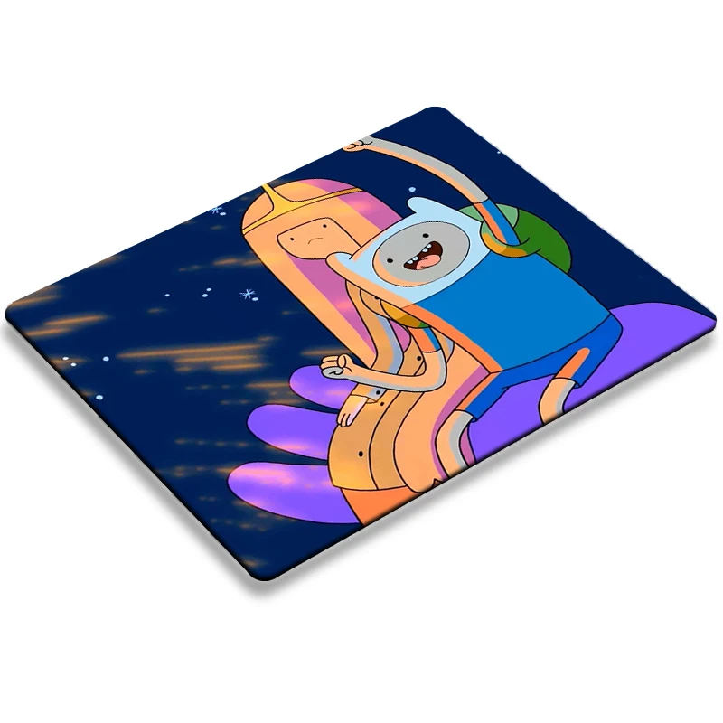 

Маленький игровой коврик для мыши Adventure Time, Аниме Коврик для мыши, настольный протектор, резиновый коврик для настольного ПК, аксессуары для ...