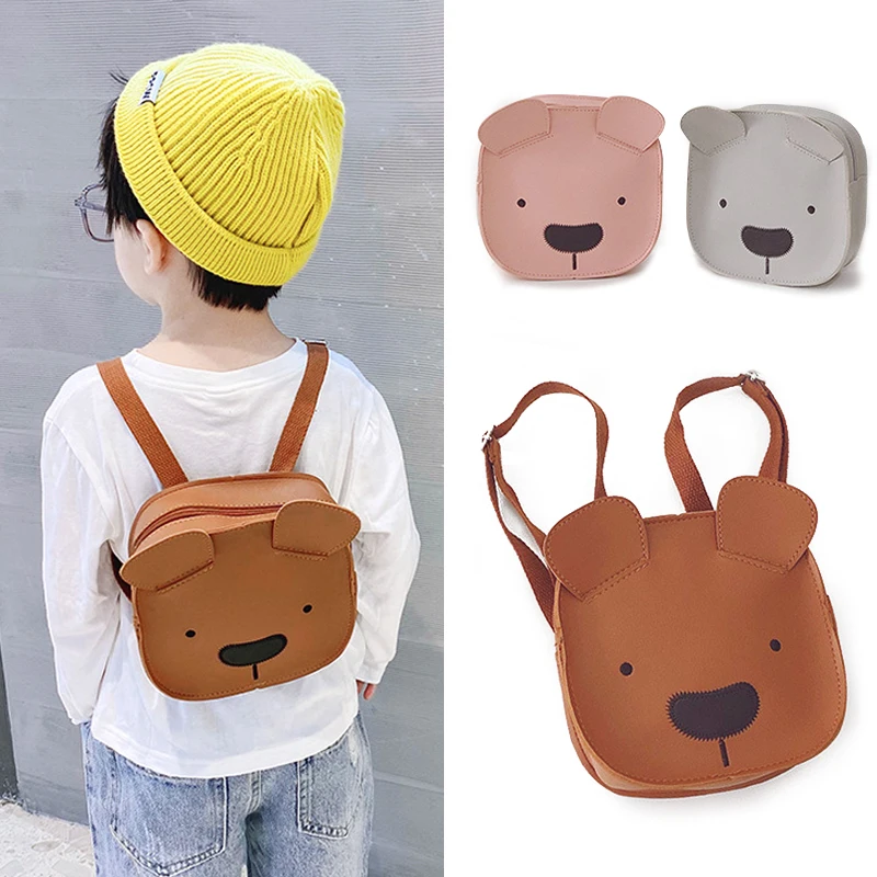 

New Cartoon Mini Baby Bags PU Leather Kids School Backpack for Girls Boys Children Backpacks Bag Baby Accessories 1-5Y