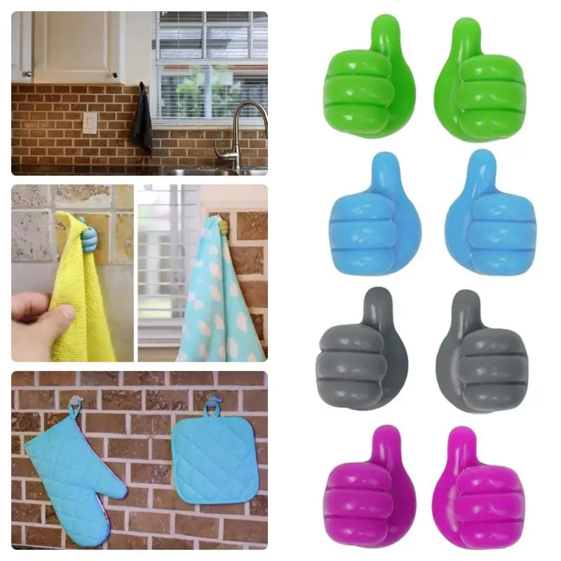 

2 шт., креативный настенный крючок-держатель для кухни