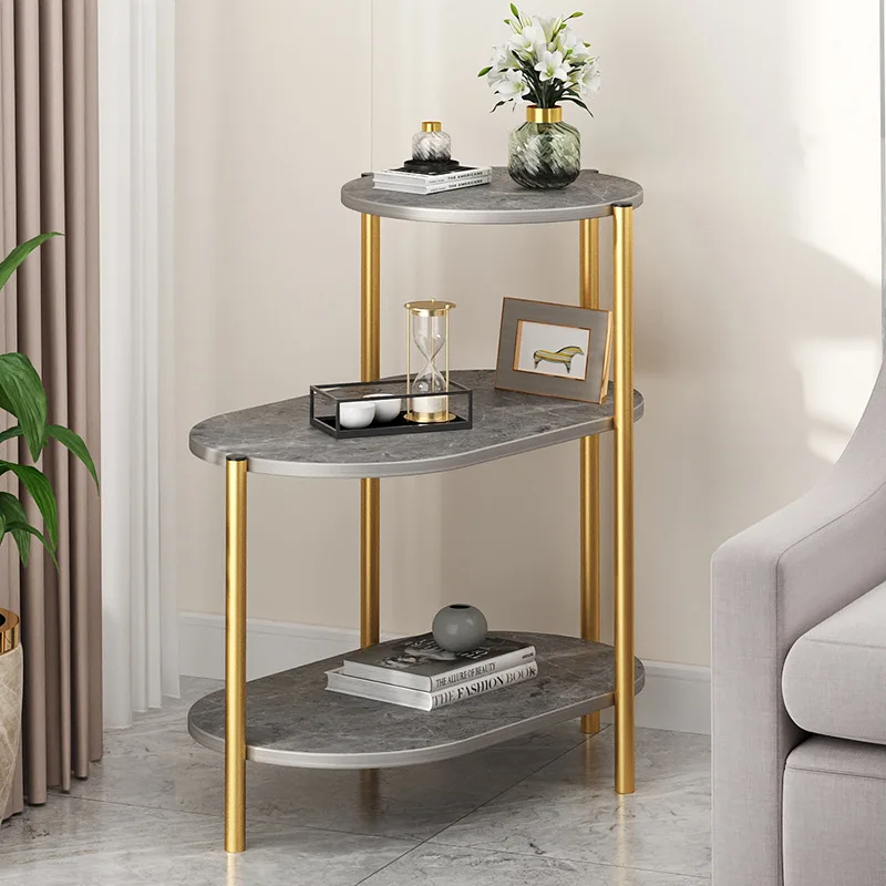 

Прикроватный столик для гостиной, Диванный прикроватный столик, передвижной многослойный Маленький журнальный столик для маленькой квартиры, многофункциональный угловой шкаф