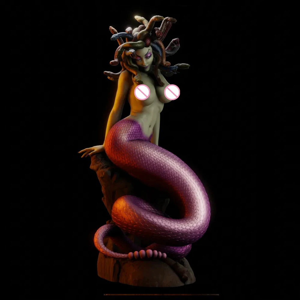 Модель 3d печати 1/24 набор красивых девушек Женская Змея демон для самостоятельной