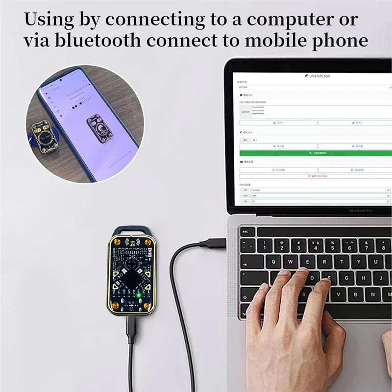 Фото 【RECOMENDAR】RFID-писатель, копир, RFID-считыватель, писатель, Дубликатор смарт-карт, полнофункциональный RFID-эмулятор, замена IC-карты с несколькими идентификаторами №3