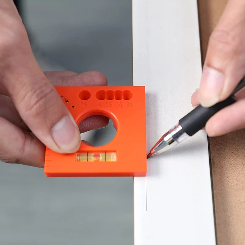 

Woodworking Leveling Tool, 6 In 1 Multipurpose Ruler For Parallel Line Nail Screws Or Cut Mark Offset Marking Tool