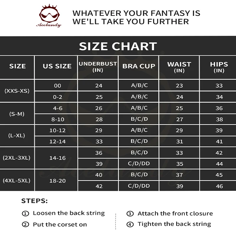 ACELANDY-XXS-5XL Sexy Corset Lingerie Strappy Bodysuit Lace Push Up Bra Shapewear Gather Lingerie For Women Slimming Underwear