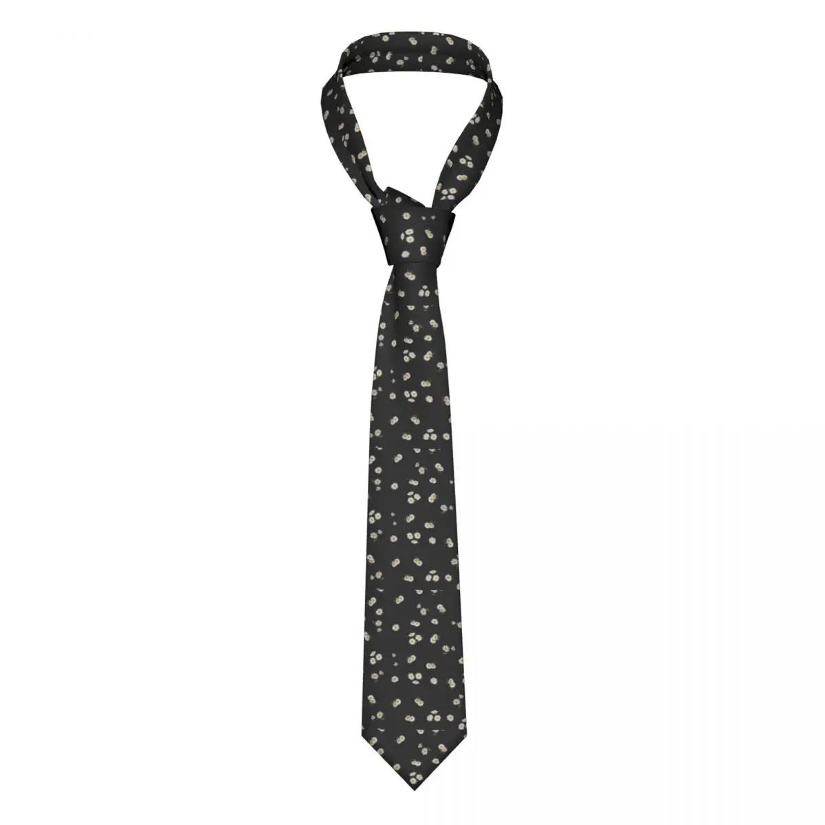 

Nature Daisies Tie White Floral Daisy Office Polyester Silk Neck Ties Man Accessories Blouse Fashion Cravat