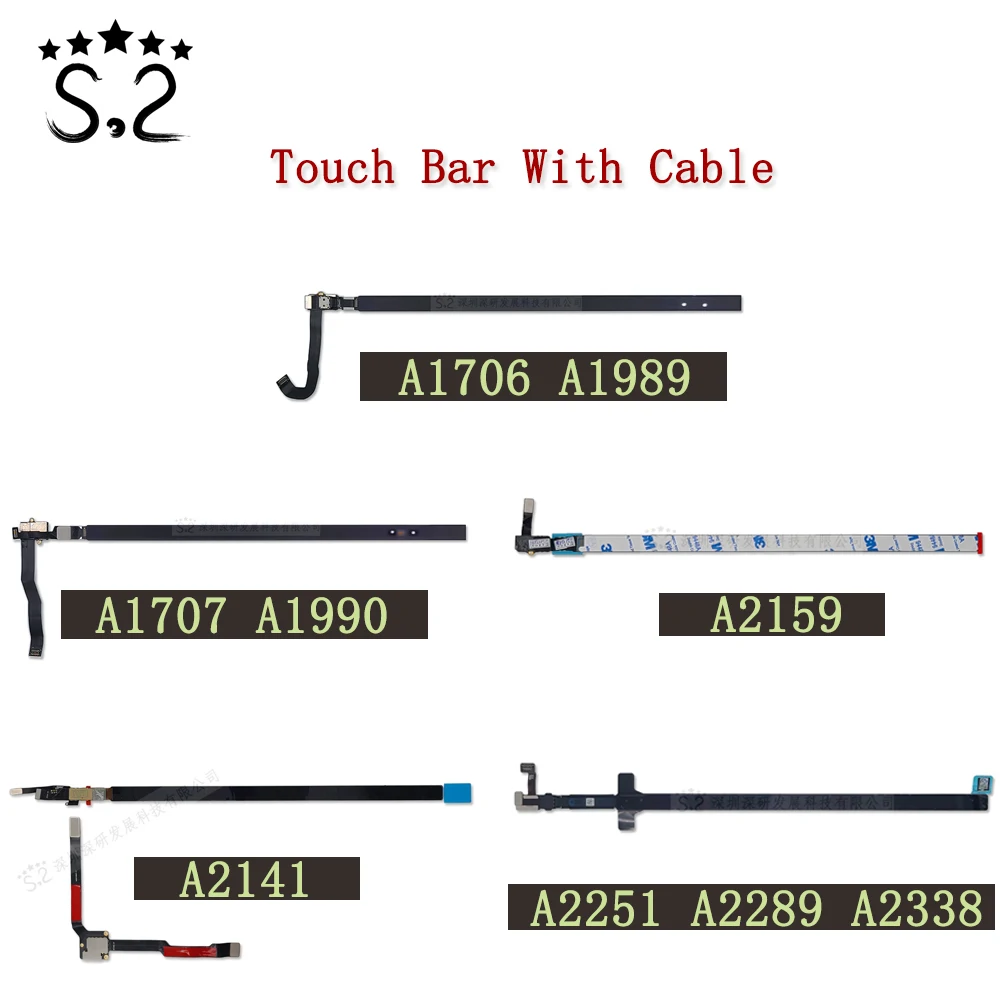 Touch Bar originale A1706 A1989 A1707 A1990 con cavo per Macbook Retina A2159 A2141 A2251 A2289 A2338 TouchBar 2016-2020 anno