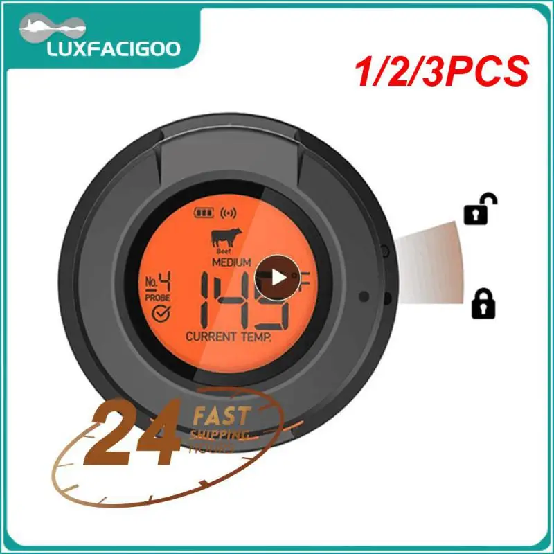 

1/2/3PCS Wireless Digital Smart Bbq/oven Grill Meat Thermometer 2 In 1 For Meat Food Smoker BBQ Charcoal Grill And