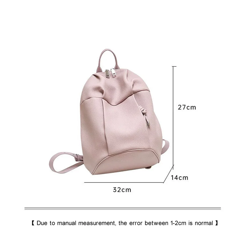 YFZ  Women Backpack Premium Genuine Leather  Purse Fashion Casual Handbag for Travel Large College Shoulder Bag