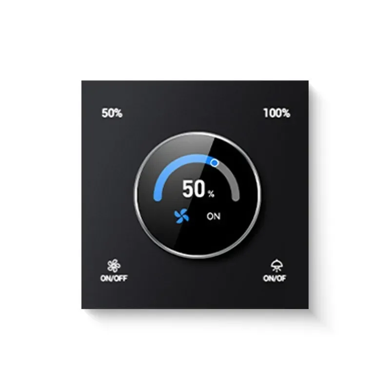 Фото Умный настенный диммер Tuya Smart Life Zigbee, совместимый с Alexa, для вентиляторов, подходит для ЕС/Кореи/Великобритании, AC110~240В/50~60Гц №5