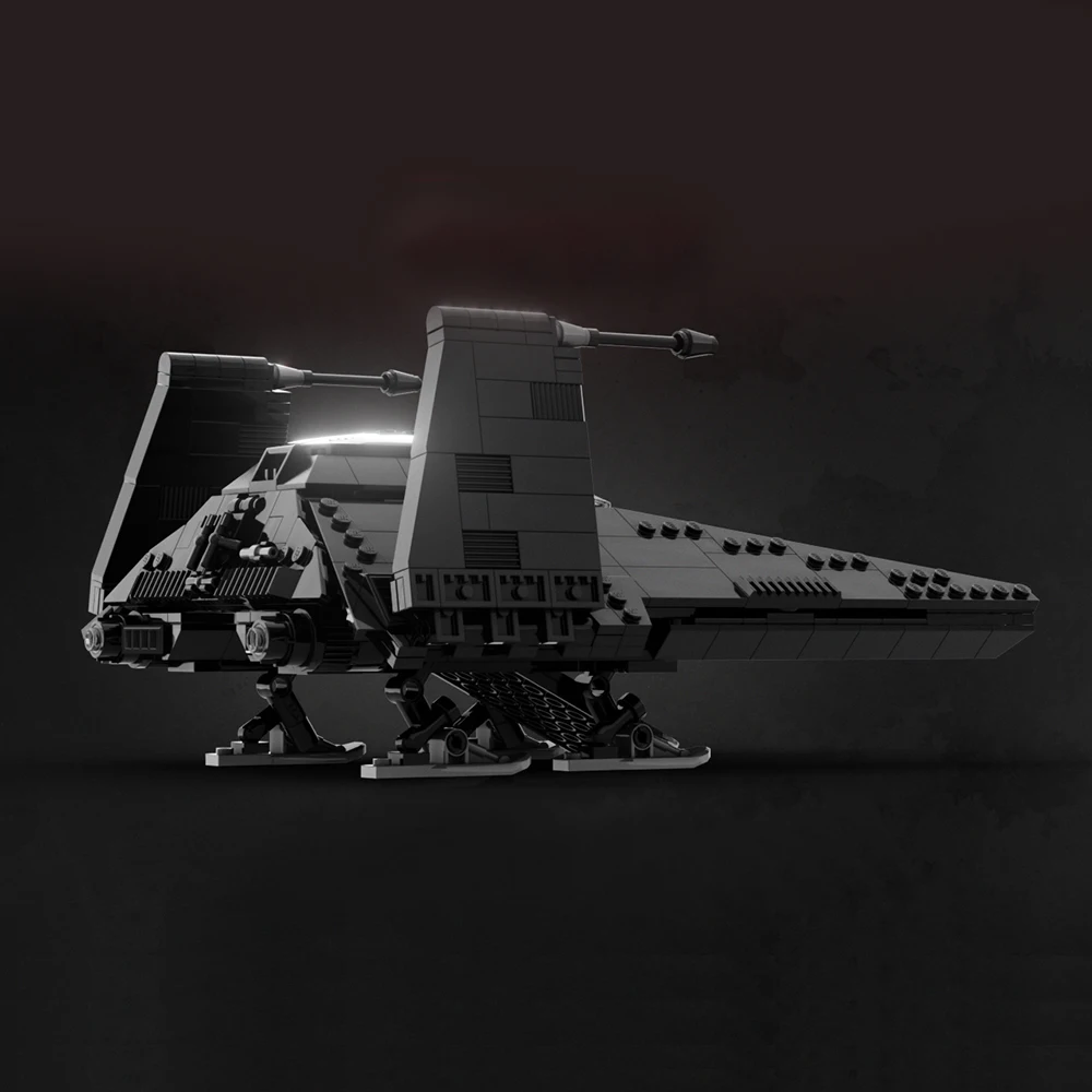 MOC Star Movie TV Obi Wans PiXEL-DANs Empire Inquisitor Transport Scythe Spaceship 75336 Set Building Blocks Kids Kid Toys Gift