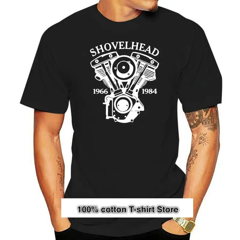 

Camiseta de motorista SHOVELHEAD Motorrad, camiseta de Chopper Bobber Groen S bis 5XL