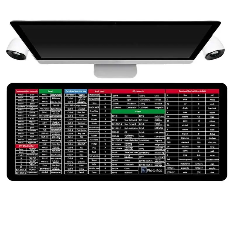 

New Non-Slip Keyboard Pad PC Desk Mat Mouse Mat Keyboard Mat With Stitched Edge Large Game Mouse Mat For Desktop PC Gamer