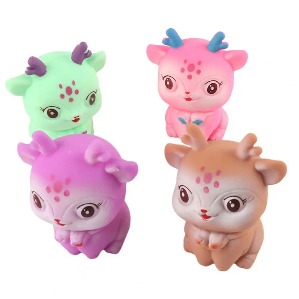 

Lovely Fidget Sensory Touch Vent Toy Sika Deer Pinching Toy Random Color Anxiety Relief
