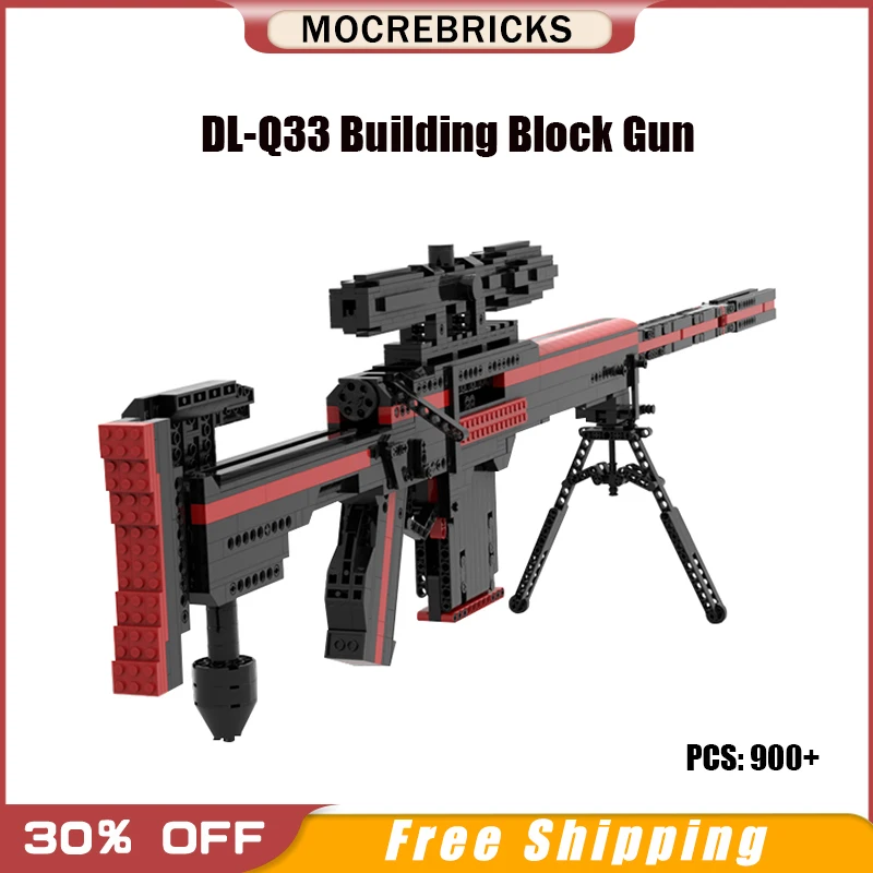 

MOC Military WW2 DL-Q33 Sniper Rifle Assemble Building Blocks Gun High Difficulty Technology Bricks DIY Set Kid Toy Gifts