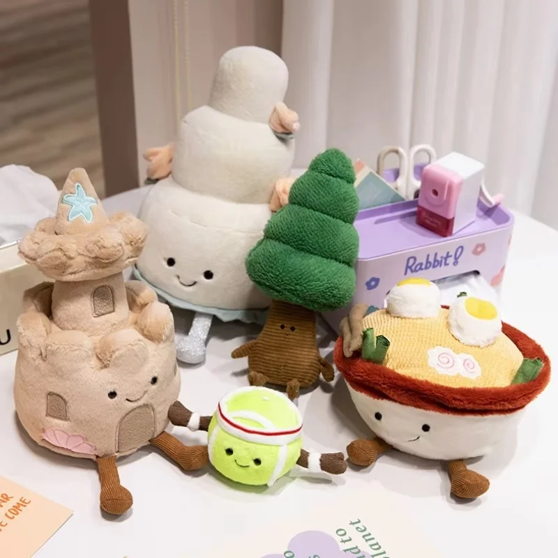 Новинка 2024 Лидер продаж забавная Спортивная кукла Jellycat для тенниса милая