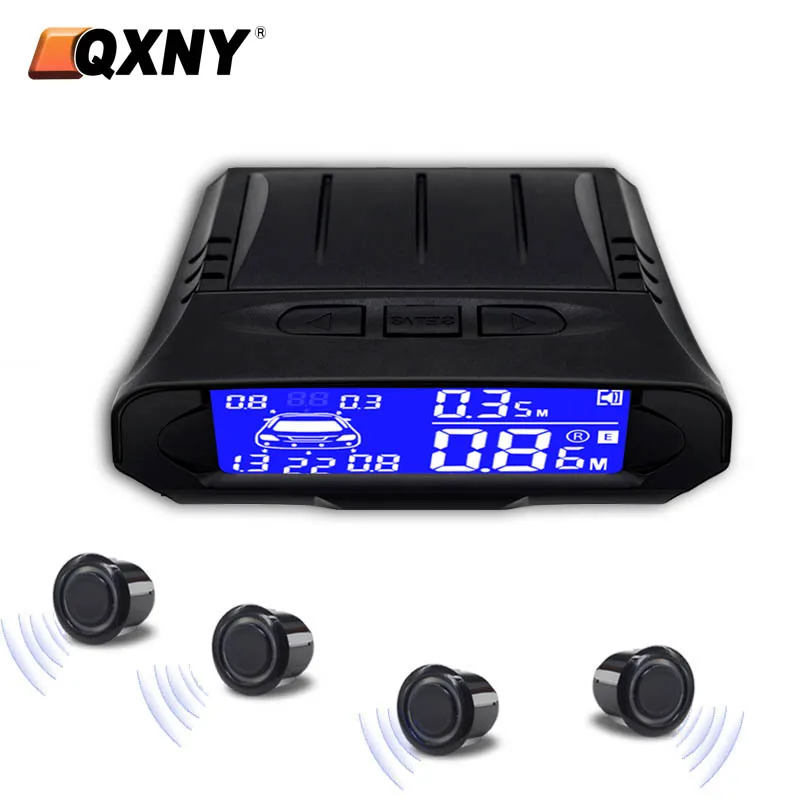 Автостоянка Парктроник, 4 комплекта, задний резервный радар заднего вида для всех автомобилей, детектор голосового звукового сигнала, сигнализация, цифровое расстояние