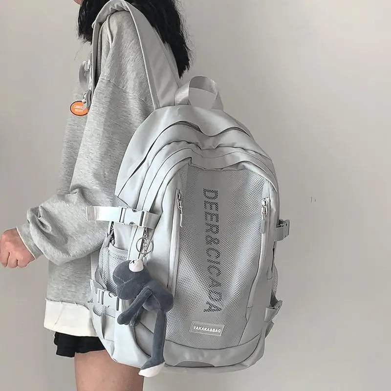 

Schoolbag Female College Student Simple Leisure Travel Computer Backpack Men's Fashion Brand Ins High School Large Capacity