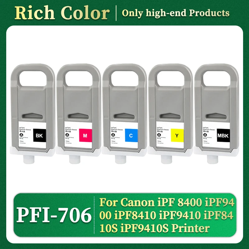 PFI706 PFI-706 Совместимый картридж для принтера Canon iPF 8400 iPF9400 iPF8410 iPF9410 iPF8410S iPF9410S с