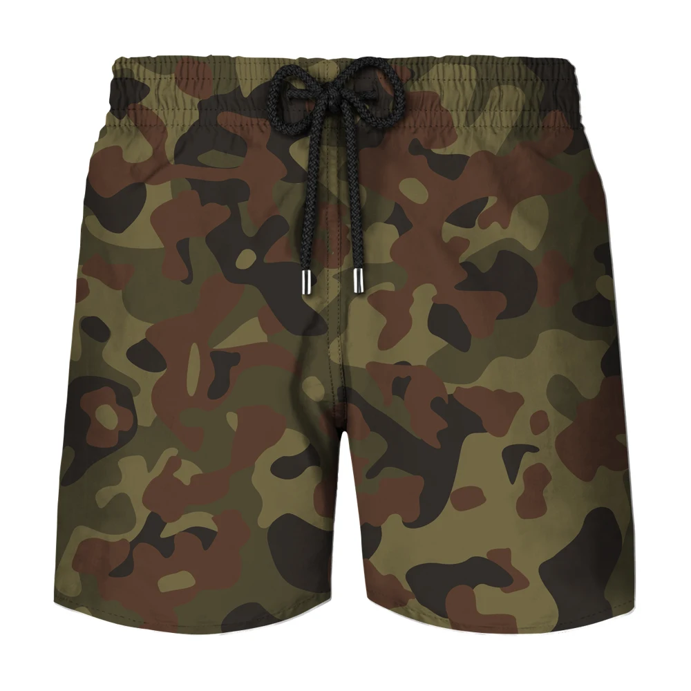 

Beachwear Swimwear Surfboard Sweatpants | Camouflage Print Casual Shorts - 2023