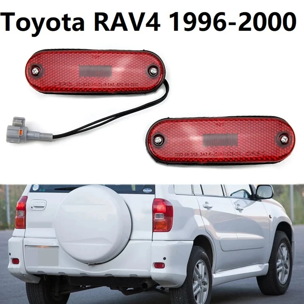 

Left & Right Rear Bumper Lower Tail Light Brake Stop Lamp for Toyota RAV4 1996-2000 81750-42010 81760-42010