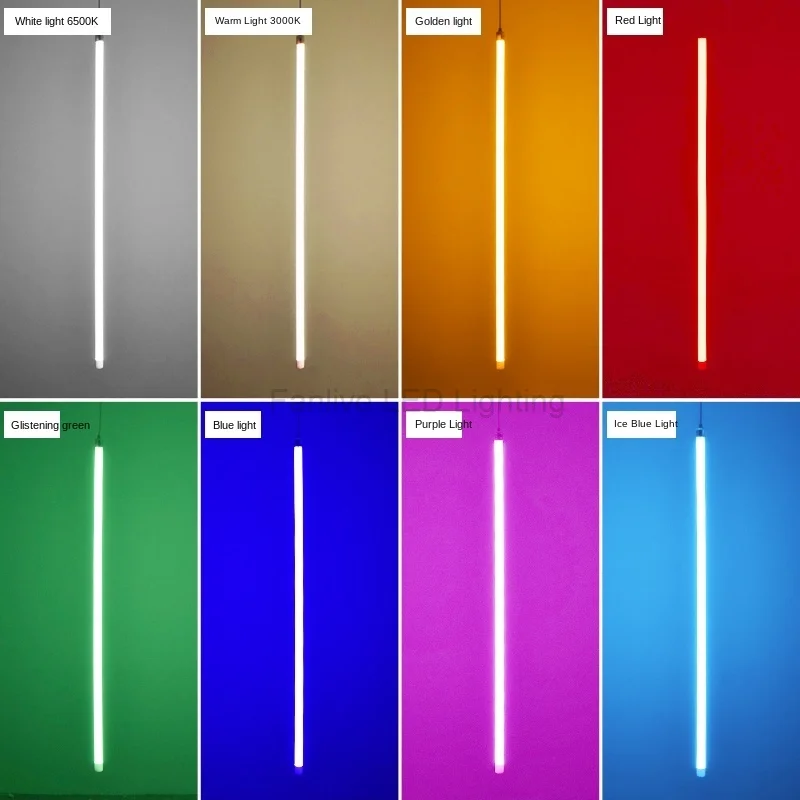 Светодиодная цветная трубка прозрачная наружная реклама светильник световой