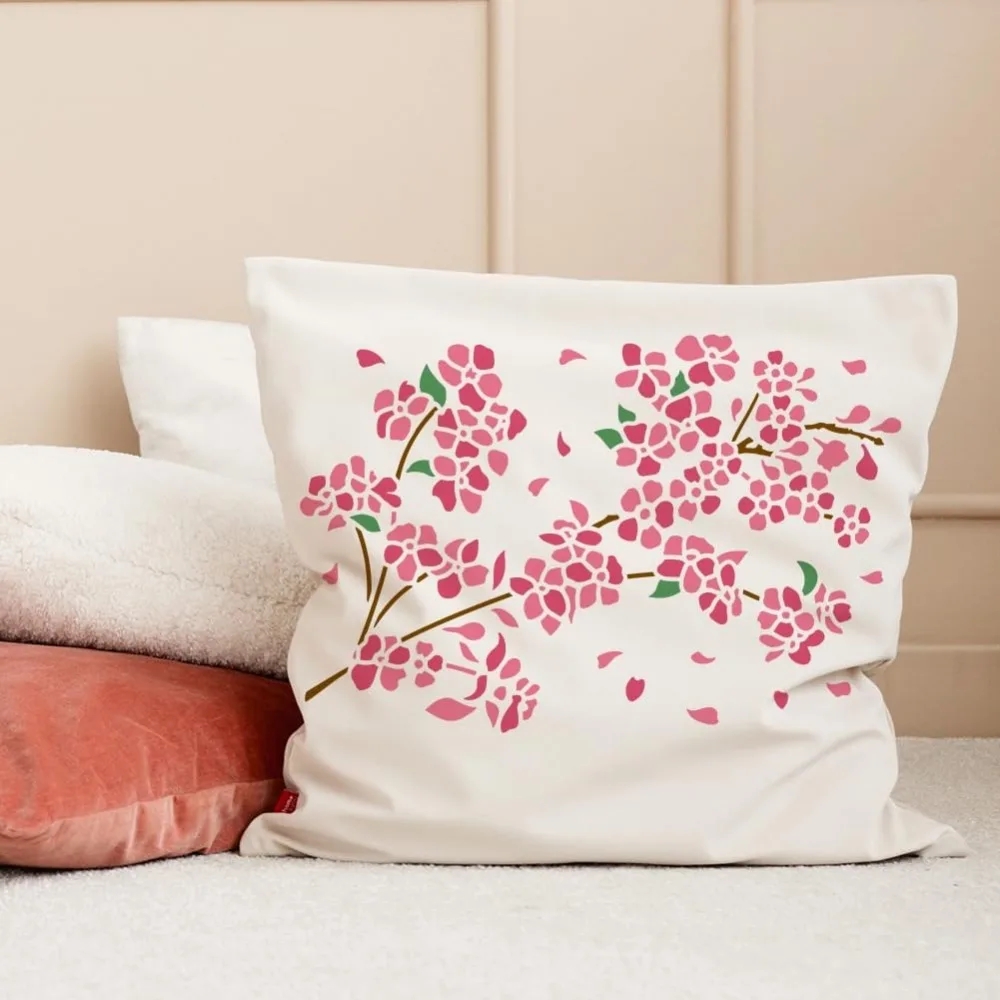 Трафарет для рисования цветов сливы 8 3x11 7 дюйма большой шаблон многоразовый