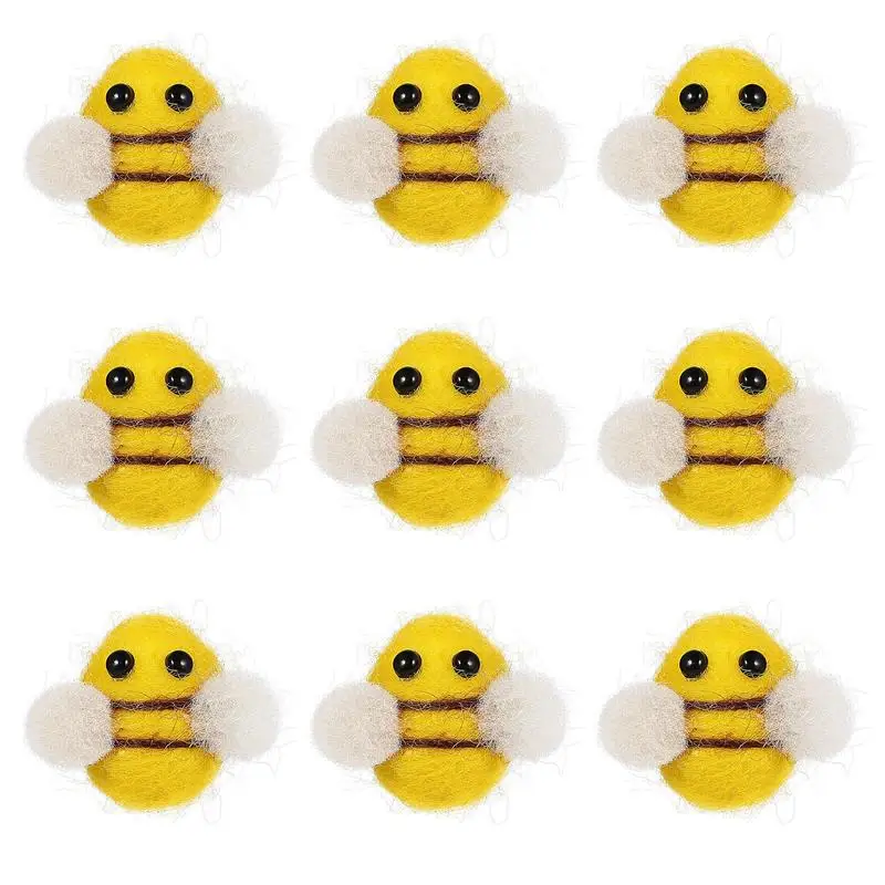 

Wool Felt DIY Handmade Small Bee Pendant Craft Supplies Hat Decoration Crafts Wool Felt Bee Small Decorations Craft Bees Costume