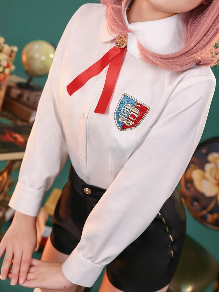 Аня Форгер Косплей Аниме Костюм Хэллоуин Женское Платье Униформа Наборы Парик