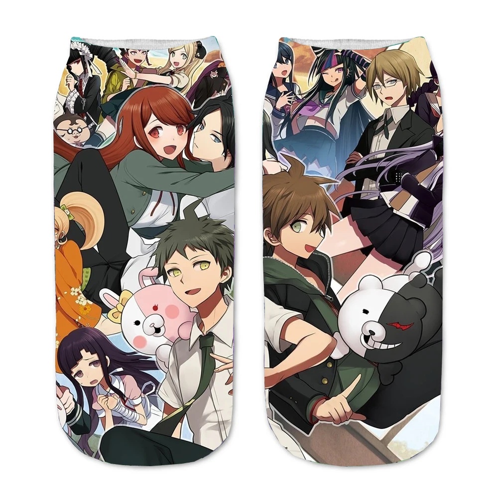 Носки для взрослых с мультяшным принтом мужские и женские носки косплея