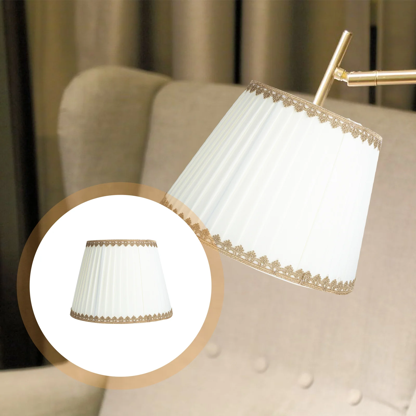 

Lace Lampshade Ornament Floor Lamp Cover Table Lamp Cover Case Accessory