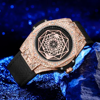 Luxury Top Brand Men Watch Full Star Diamond Fashion Steampunk Watches Sports Clock Military Wristwatch Relogio Hombre Masculino Other Image