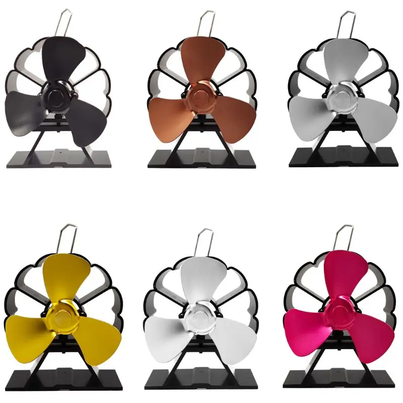 

Upgraded Quiet Efficient Heat Powered Fan Fireplace Fan for Gas Pellet Wood Log Bring Warm Air to Your Big House Drop Shipping