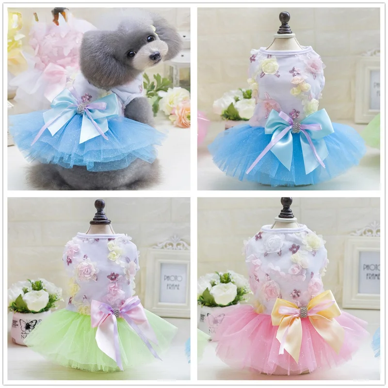 

Pet Clothes Dog Clothes Teddy Dog Skirt Candy Colored Skirt for Small Breeds Dogs Designer Sweater Dachshund Mascot Costume York