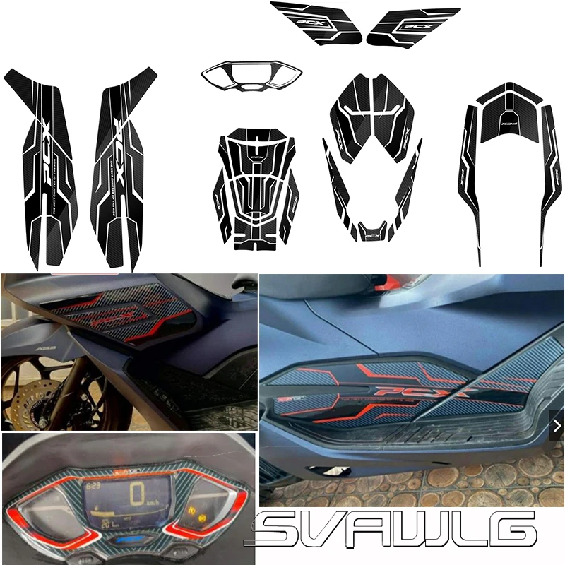 

Carbon Fibre Fairing Gas Cap Tank Pad Protection Sticker Decal Fits For Honda PCX 160 PCX160 PCX160 2021
