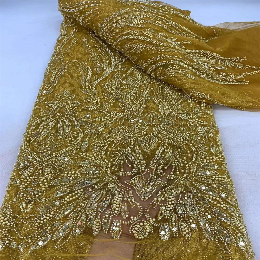 Новый дизайн африканская Роскошная Тюлевая кружевная ткань 2024 нигерийская