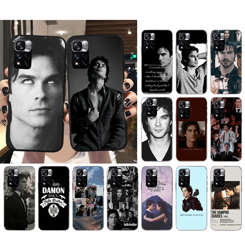 

Phone Case For Xiaomi Redmi Note 11 11S 11T Pro 10 9Pro Note9S 10S Redmi 10 9 10C 9C 9A 9T The Vampire Diaries Damon Salvatore