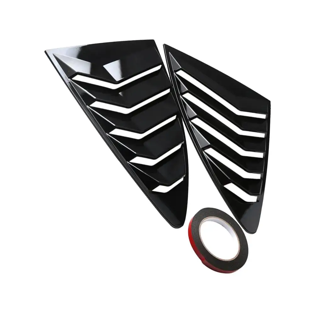 

Pair Side Window Louvers Cover 5 Vent Trim For 2013-2018 BRZ