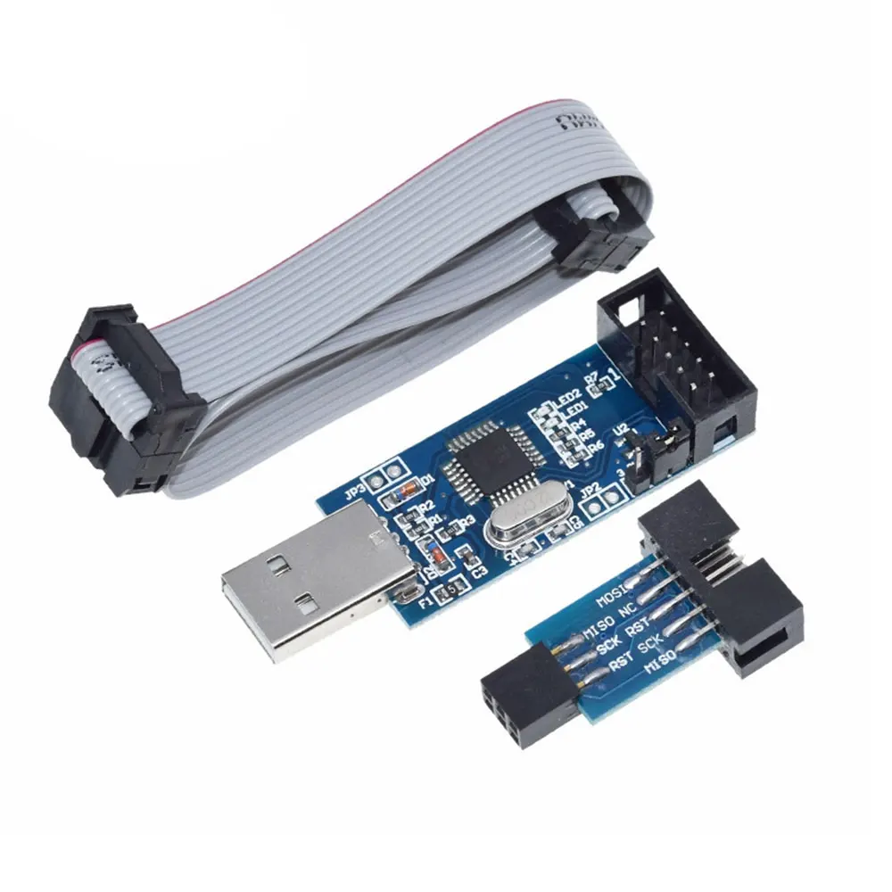 

Программатор USBASP USBISP AVR, 10-контактный на 6-контактный кабель, USB ISP USB ASP ATMEGA8 ATMEGA128 ATtiny CAN PWM, поддерживает Win7 64K 64 64 64 бит