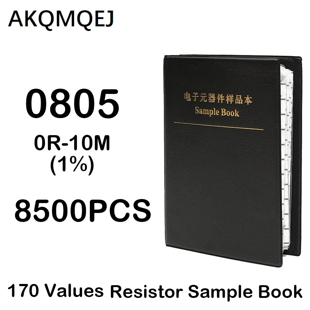 8500 PCS Resistor Kit 0805 1% FR-07 SMT 170 Value 0R-10M Sample Book