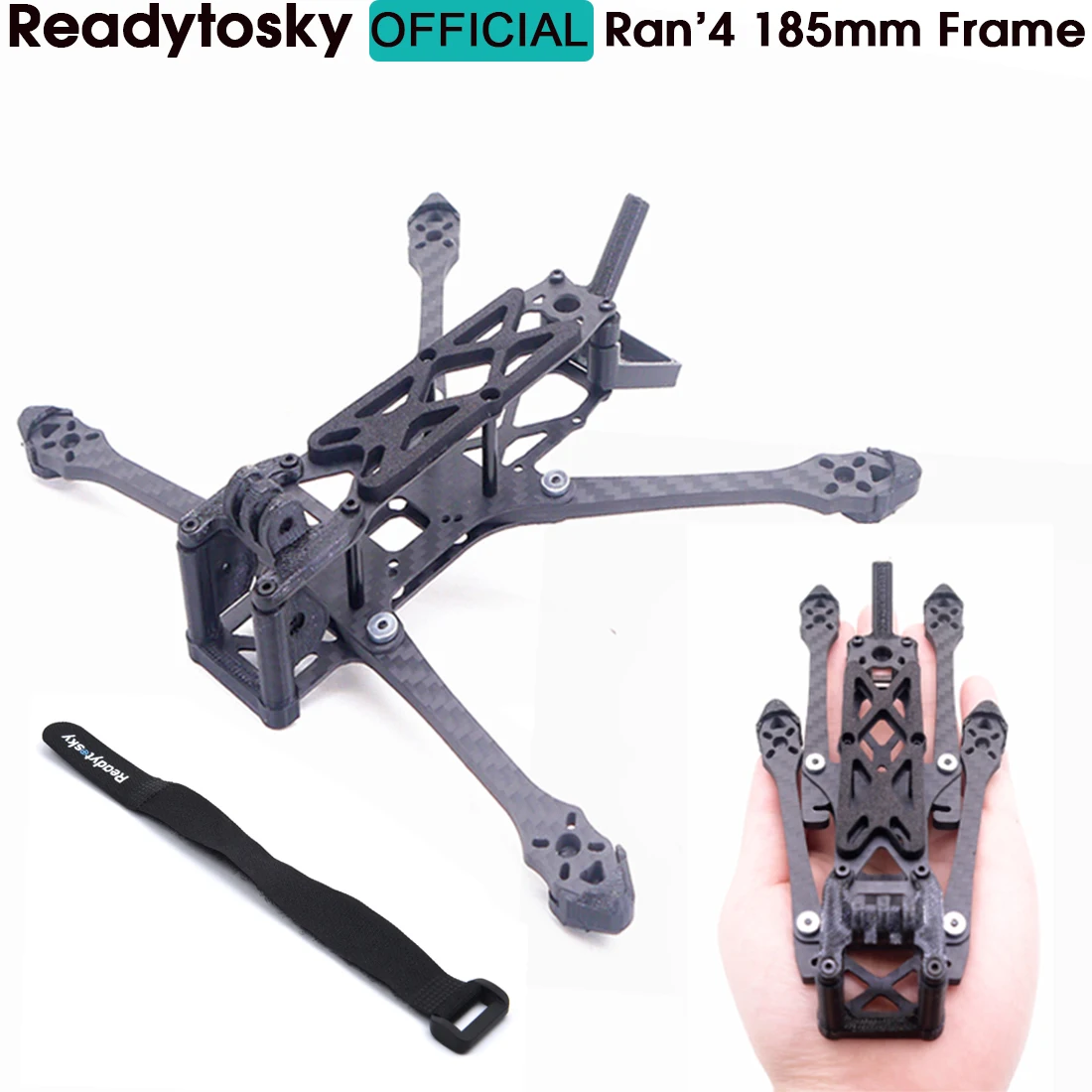 

Мини FPV Ran'4 4 дюйма 185 мм 185 комплект из углеродного волокна для рамы с 4 мм толщинами для диапазона FPV Mini Drone Quadcopter