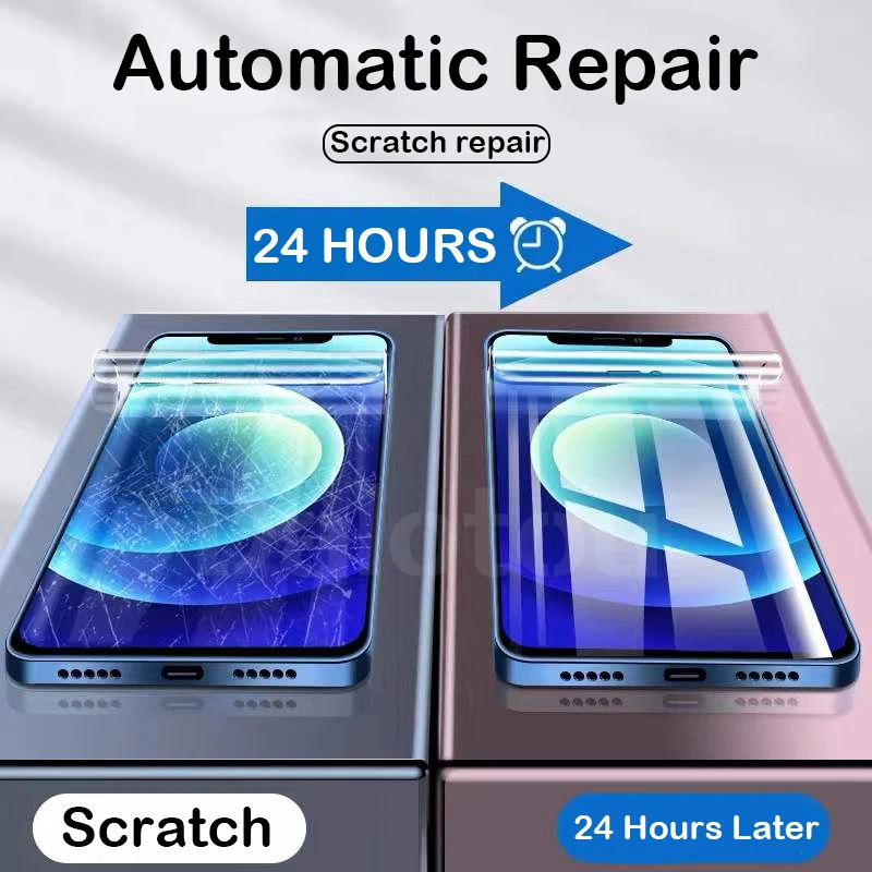 Гидрогелевая пленка с полным покрытием для iPhone 12 13 11 Pro XS MAX Mini Защита экрана XR X 7 8 6
