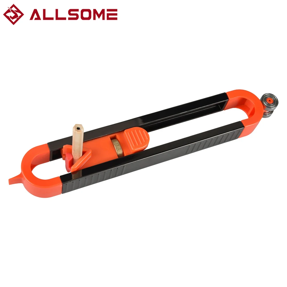 

ALLSOME Profile Scribing Ruler Contour Gauge With Lock Adjustable Locking Precise Woodworking Measuring Gauge Measurement Tools