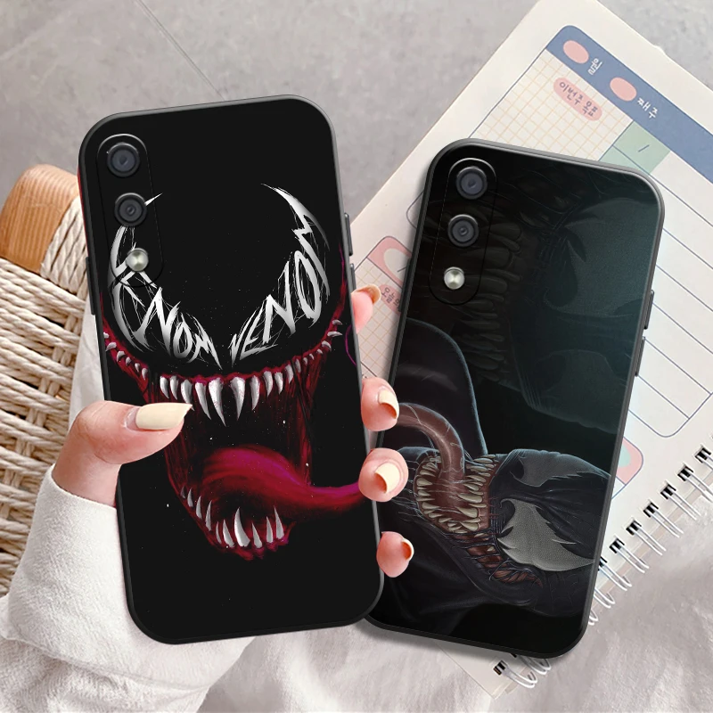 

Marvel Venom Phone Case For Samsung Galaxy S20 S20FE S20 Ulitra S21 S21FE S21 Plus S21 Ultra Back Liquid Silicon Silicone Cover