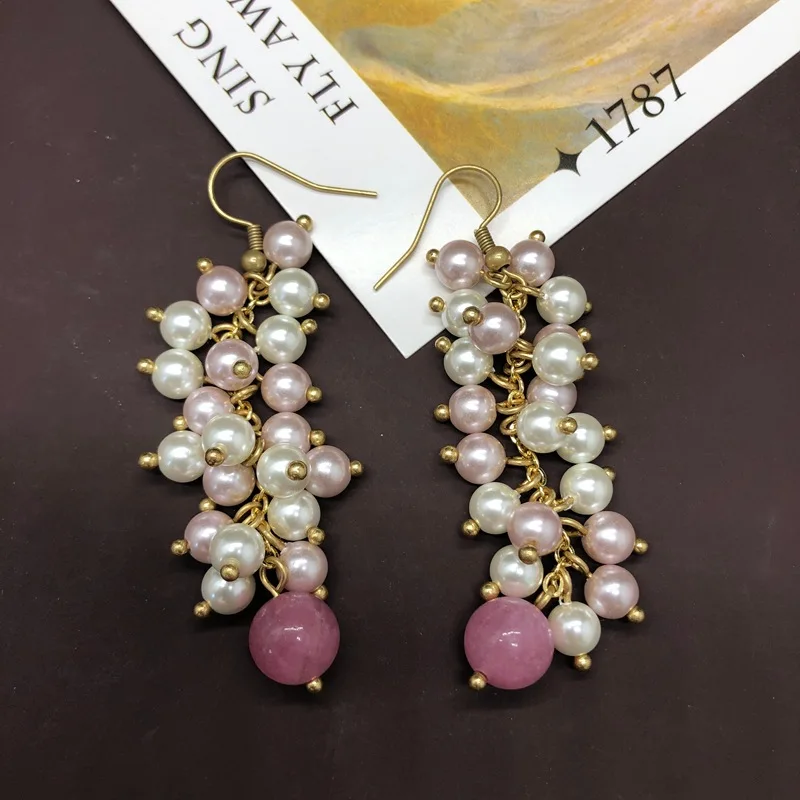 Ожерелья Draweye с жемчугом для женщин элегантные винтажные модные ожерелья