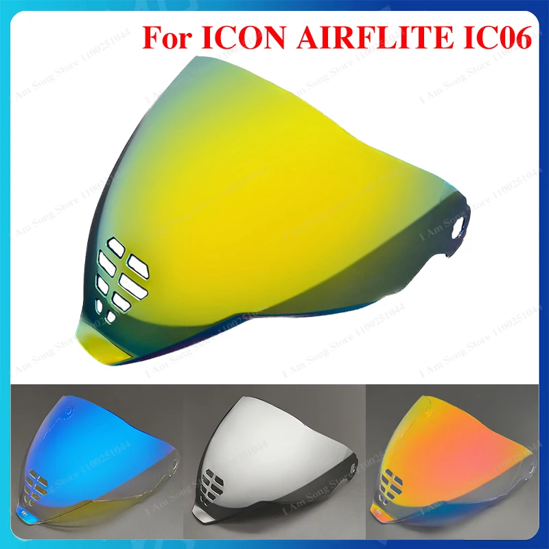 Фото Линза для мотоциклетного шлема ICON AIRFLITE IC06, анти-УФ, пыле- и ветрозащитная, с высокой светопропускной способностью, сменный визор для шлема №1