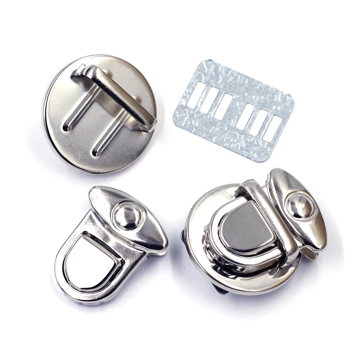 Push Press Clasp Tongue Locks Buckle For Handbag Purse Briefcase Hardware Shoulder Bag Luggage Tool Part DIY Accessories 3x2.5cm