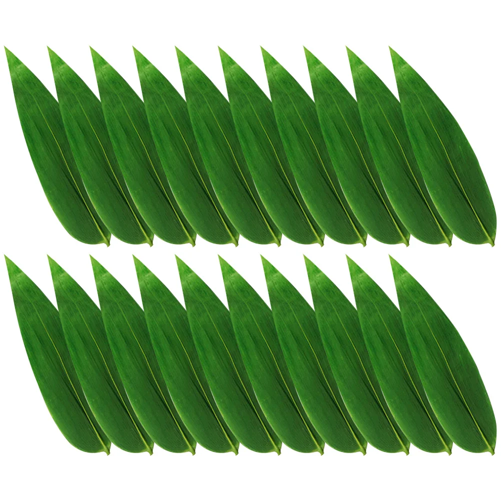 

Sashimi Dish Leaf Leaves Decor Sushi Grass Decorative Plate Adorn Cold Ornament Mat Green Cake