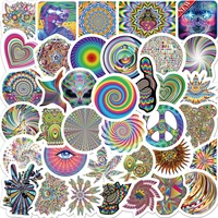 103050pcs colorful magic stickers ethnic children diy toys suitable for notebook guitar luggage car phone decal stickers gifts
