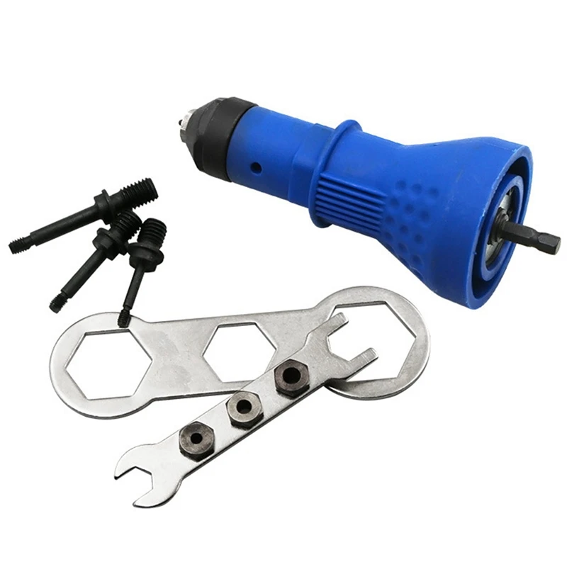 

Rivet Nut Tool Adapter M3 M4 M5 M6 Cordless Drill Bit Adapter Rivet Nut Battery Electric Rivet Drill