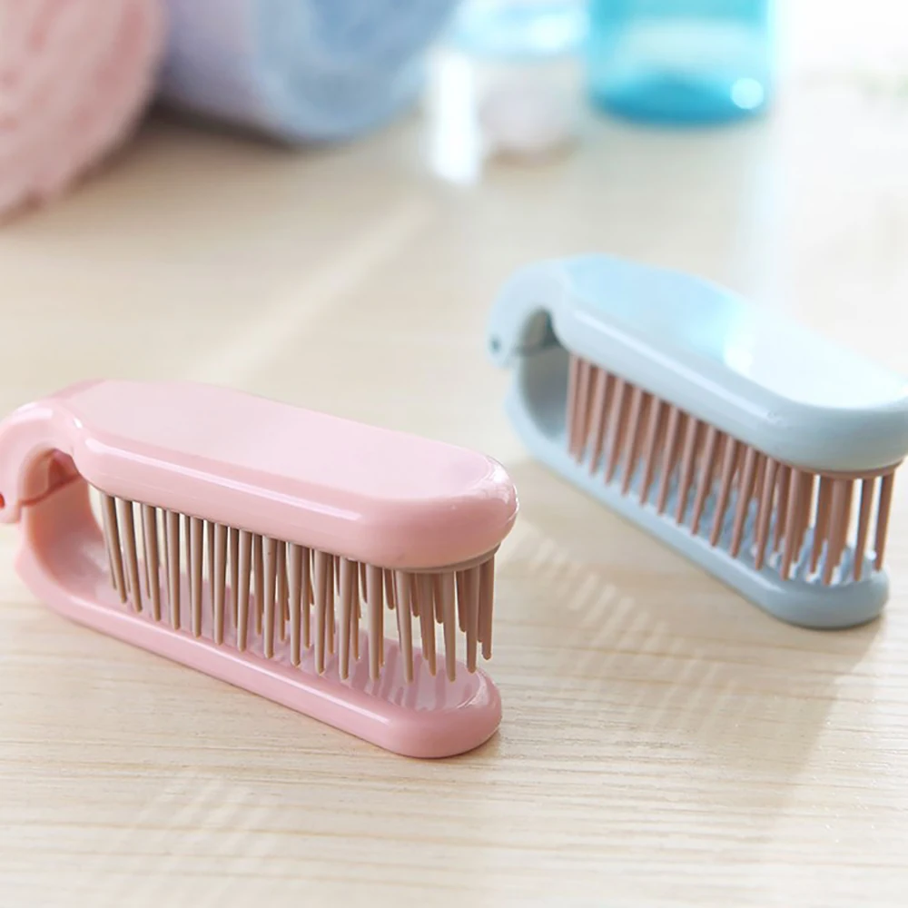 

Foldable Hair Comb Portable Curling Straight Hair Brush Women Soft Tooth Anti Static Head Massage Comb Hair Styling Accessories